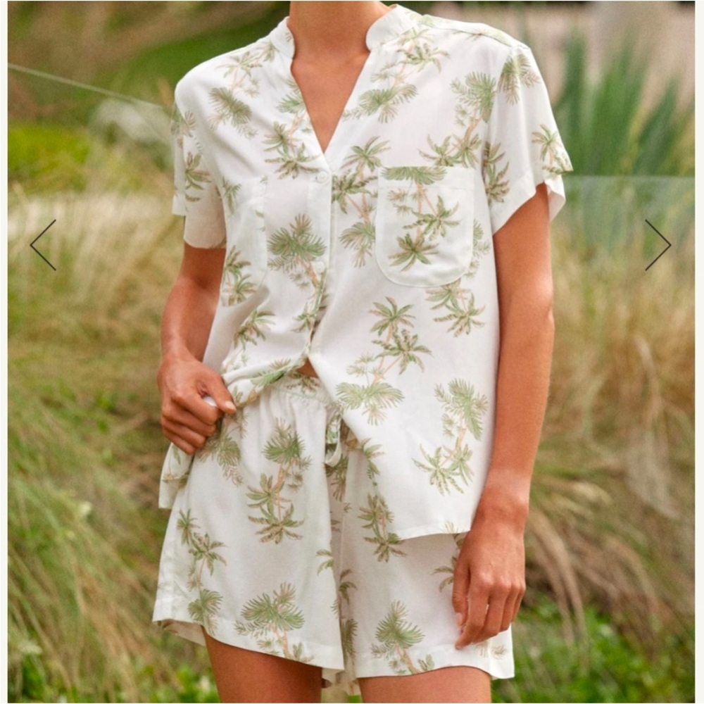 Tropical Print Women's Pajama Set